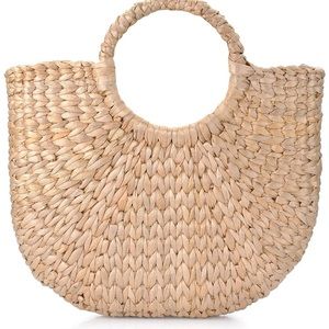 Woven Straw Beach Tote